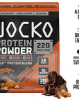Jocko Mölk Whey Protein Powder 22g Sugar Free Monk Fruit Blend - Muscle Recovery & Growth, Packaging May Vary (31 Servings, Chocolate Peanut Butter)