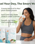 310 Nutrition All-In-One Meal Replacement Shake Powder - Plant-Based Protein Smoothie Blend w/High Fiber, Probiotics & Adaptogens - Low Carb, Vegan, Keto & Paleo Friendly - Tropical Coconut - 28 Srv
