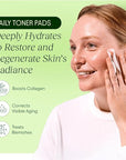 Korean Skincare Anti-Aging, Dark Spot & Wrinkle Minimizing Toner Pads - Hydrating with Snail Mucin, Centella Asiatica, Niacinamide, Peptides - for Acne Marks & Hyperpigmentation - 100 Count