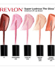 Revlon Super Lustrous The Gloss, 5 Piece Lipgloss Gift Set, Non-sticky High Shine Color in Cream & Pearl Finishes, Pack of 5, 0.75 Fl Oz
