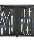 Manicure Set Women and Men – 12-Piece Professional Grooming Kit with Premium Tools, Artificial Leather Case, and exclusive Glass Nail File for Hand & Foot Care, German Quality