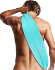 Evridwear Exfoliating Back Scrubber with Handles Two Sides for Body Shower Deep Cleans Skin Massages Invigorating Blood Circulation Men Women One Size (Angel Blue)