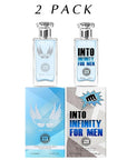 Hybrid & Company Mens 2 Pcs Courageous Into Infinity Eau De Perfum Vaporisateur Natural Spray