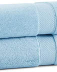 Aston & Arden Egyptian Bath Towels - Pack of 2 - Oversized Ultra Soft Thick & Absorbent, 100% Ringspun Egyptian Cotton Bathroom Towel for Spa, Hotel, 600 GSM, 30 x 54 in, Blue