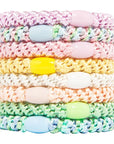 L. Erickson Grab & Go Pony - Taffy Pastels - Set of 8 Hairties