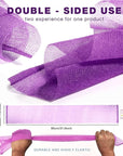 3 Pieces Exfoliating Washcloth Shower Towel African Net Sponge Japanese Wash Cloth Face Exfoliating Sponge Loofah Exfoliating Body Scrubber for Body Exfoliation