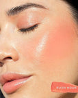 Tower 28 Beauty BeachPlease Cream Blush for Cheeks and Lips - Multi-Purpose Lip and Cheek Tint in Sun-Kissed Peach Blush - for Sensitive Skin – Color RUSH HOUR, Luminous Finish