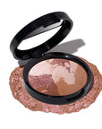 LAURA GELLER NEW YORK Baked Blush-n-Bronze Marbleized 2-in-1 Sculpting Bronzer Blush - Earthy Bronze - Contour Face with a Radiant Flush