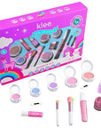Luna Star Klee Deluxe Holiday Makeup Kit for Kids, Tweens and Teens. Non-Toxic and Kid-Friendly. Made in USA. (Jolly Snuggles)