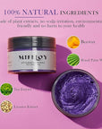 Temporary Purple Hair Spray Color Wax 4.23 oz, Instant Natural Violet Hairstyle Cream Dye, Washable Styling Pomades, Disposable Coloring Mud for Women Youth Men, Party Cosplay DIY Halloween