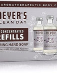 MRS. MEYER'S CLEAN DAY Foaming Hand Soap Concentrated Refills, 4 Concentrated Refills (2 Fl. Oz each), Lavender Scent, Makes 40 Fl. Oz. of Foaming Soap Total