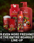 Old Spice Cleansing Body Wash for Men, 3X Defense, 24/7 Shower Fresh with Lasting Scent, 2-in-1 Body & Face Wash, Bearglove with Crisp Orchard Scent, 24 oz (Pack of 4)
