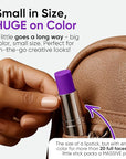 Blue Squid PRO Purple Face Paint Stick - Waterproof Body Paint for Adults & Kids Colored Eye Black Baseball, Eyeblack Softball -Hypoallergenic Twist-Up Non-Toxic Makeup Stick for Cosplay, Sports & SFX