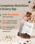 310 Nutrition All-In-One Meal Replacement Shake Powder - Plant-Based Protein Smoothie Blend w/High Fiber, Probiotics & Adaptogens - Low Carb, Vegan, Keto & Paleo Friendly - Chocolate Bliss - 28 Srv