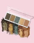 wet n wild Color Icon Eyeshadow Makeup 5 Pan Palette, Matte, Shimmer, Metallic, Long Wearing, Rich Buttery Pigment, Cruelty Free - My Lucky Charm