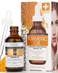 Advanced Clinicals Turmeric Oil Serum For Face | Facial Skin Care Serum With Jojoba + Coconut Oil To Improve Appearance Of Dark Spots & Uneven Skin Tone | Antioxidant Dry Skin Moisturizer, 1.8 Fl Oz
