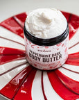 Peppermint Bark Whipped Body Butter | Limited Edition Christmas Lotion | Dry Skin Moisturizer with Shea Butter and Jojoba Oil | Natural Body Butter Holiday Edition