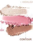 3-in-1 Blendable Trio, Contour and Highlight Blush Makeup