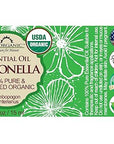 US Organic Citronella Essential Oil, USDA Certified, 100% Pure, 15 ml, Improved caps and droppers – Used for Skin Care, Many DIY Projects Like Candle Making and Much More