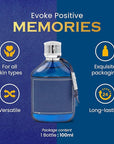 Nitro Blue Eau De Parfum - Uplifting Floral & Woody Fragrance - 3.4 Fl Oz