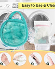 Nugilla 18 Packs Reusable Makeup Remover Pads with a Washable Laundry Bag, Resuable Microfiber Round Towel Skin Face Towels, Soft Makeup Remover Cloth, Fast Drying Washcloth (Grey/Green/White)