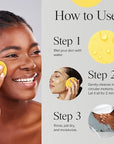 Turmeric Kojic Acid Cleansing Pads - Turmeric Face Scrub Pads with Vitamin C (30 pads), Kojic Acid and Turmeric Cleansing Pads for Exfoliation - Made With Vitamin B5