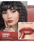 Oulac Metallic Red Lipstick Set 3PCS High Impact Lipcolor with Moisturizing Formula, Vegan Beauty, Full-Coverage Lip Color, Gift Lipstick for Women, 4.3g X 3PCS, 12+GM05+GM13