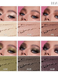 Shimmer Eyeshadow Stick Makeup 6PCS Set, Pink Metallic Matte Cream Eye Shadow Eyeliner Brightener Pencil Crayon - DESERT WILD