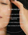 Advanced Clinicals Tea Tree Oil For Face + Vitamin C Serum + Exfoliating 10% Glycolic Acid + Lactic Acid Serum 3PC Skincare Set For Women & Men | Anti Aging Serums To Brighten, Exfoliate, & Hydrate