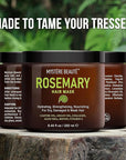 Rosemary Deep Conditioning Hair Mask for Dry Damaged Hair and Growth with Collagen Argan Oil - Rosemary Oil Leave in Conditioner aceite de romero puro y natural 8.5 fl oz x 2 Pack