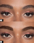 Cilrofelr Tattoo Peel Off Eyebrow Gel, Easy Tattoo Brow Peel Off Gel, Last Up to 3 Days, Waterproof, Transfer-proof, For Fuller & Defined Looking Brows, Dark Brown (2 Pack)