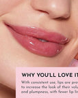 Women's Forget The Filler Lip Plumper Line Gloss, Juicy Watermelon, Pink, 0.11 Fl Oz (Pack of 1)