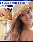 Sun Stick,Watery Sunscreen Stick for Face,Matte Long Lasting Non-Greasy SPF 50+Sunstick F