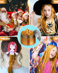 Gold Hair Color Wax - Temporary & Washable Hair Styling Mud Gel for Men, Women, Kids,For Halloween, Cosplay, Party, Crazy Hair Day & Children's Day