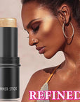 Cream Contour Stick,Shimmer Stick Long Lasting Non-greasy Cream Women(03#)