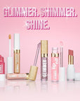 REVLON Super Lustrous Glimmer Lip Oil, Moisturizing & Tinted, Shiny Finish, Made with Plant-Based Squalane, 001 Candy Hearts, 0.13 fl oz