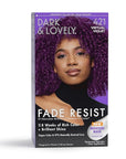 Softsheen-Carson Dark and Lovely Hair Dye, Fade Resist Hair Color with Conditioning Mask, Virtual Violet, 1 Kit