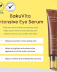 THANKYOU FARMER BakuVita Intensive Eye Serum - Retinol Alternative Bakuchiol, Vitamin C Eye Cream, Vitamin E, Korean Eye Cream for Fine Lines 1.05 Fl oz (30ml)
