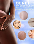 UJFQBH 3 Pieces African Bath Sponge African Net Long Net Bath Sponge Exfoliating Shower Body Scrubber Back Scrubber Skin Smoother,Great for Daily Use (Brown、Blue、Green)