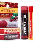 Burts Bees Burts Bees Lip Balm Kit Unisex Lip Balm Peppermint, Red Dahlia Tinted, 0.15 Ounce (Pack of 2)