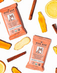 WISE BAR Adaptogen Mushroom Bars | Cinnamon Turmeric Flavor | 12 Count | Functional Mushrooms and Adaptogens Bar | Organic Nutrition Energy Bars, Vegan, Gluten Free