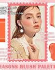 Blush Cream for Cheeks,Face Matte Contour Blush Makeup,Buildable Shimmer Facial Cheek Blusher Shades,Blendable Cosmetic Makeup Blush 02