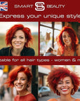 Smart Beauty Red Hair Dye with Plex Anti-Breakage Technology Protecting and Restoring Hair Structure, Plum Color, Vegan and Cruelty-Free