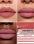 Morphe Soulmatte Velvet Lip Mousse Matte Lipstick - Air-Whipped, Soft Matte Lip Makeup with Vitamin E to Hydrate, Soften and Smooth Lips - Dearest (0.128 Oz)