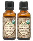 US Organic 100% Pure Frankincense Essential Oil, USDA Certified Organic, Steam Distilled, Boswellia serrata, Origin_India, Use Topically or in Diffuser (30 ml, Value 2Pack)