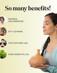 Pure Refreshing Lemongrass Essential Oil - Aromatherapy Lemongrass Oil for Hair Nails and Skin Plus Potent Natural Aromatic Essential Oil for Diffusers for Home and Travel from Maple Holistics