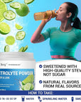 Dr. Berg Zero Sugar Hydration Keto Electrolyte Powder - Enhanced w/ 1000 mg of Potassium & Real Pink Himalayan Salt (NOT Table Salt) - Cucumber Lime Flavor Hydration Drink Mix Supplement - 50 Servings