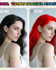 Temporary Hair Color Spray for Adults & Kids - Instant Red Dye Alternative | Non-Sticky, Washable & Gentle Formula | Party, Halloween, Costume Makeup (150 ml)