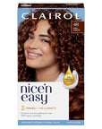 Clairol Nice'n Easy Permanent Hair Dye, 4R Dark Auburn Hair Color, Pack of 1