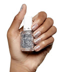 essie Nail Polish, Glossy Shine Silver Glitter, Set in Stones, 0.46 Fl Oz (Pack of 2)
